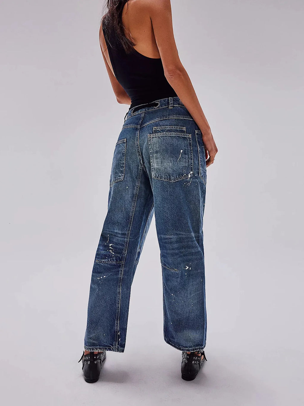 Washed Wide Leg Jeans (13)