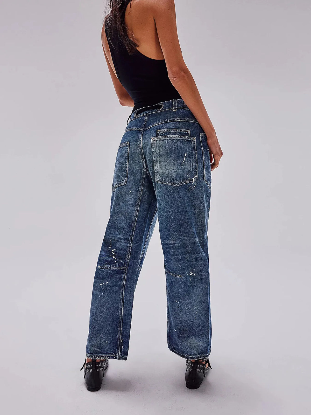 Washed Wide Leg Jeans (13)