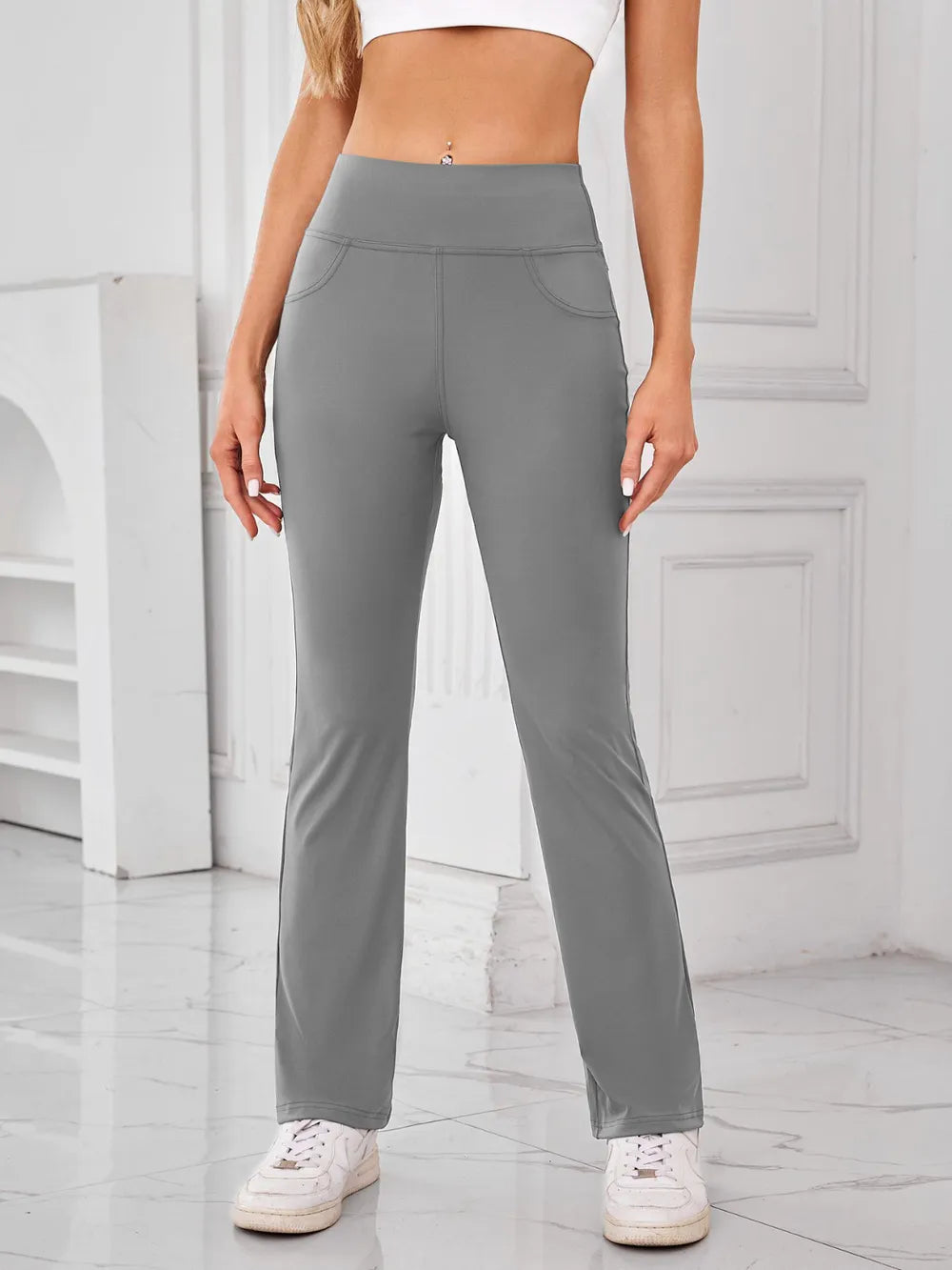 High Waist Active Pants Pockets (4)