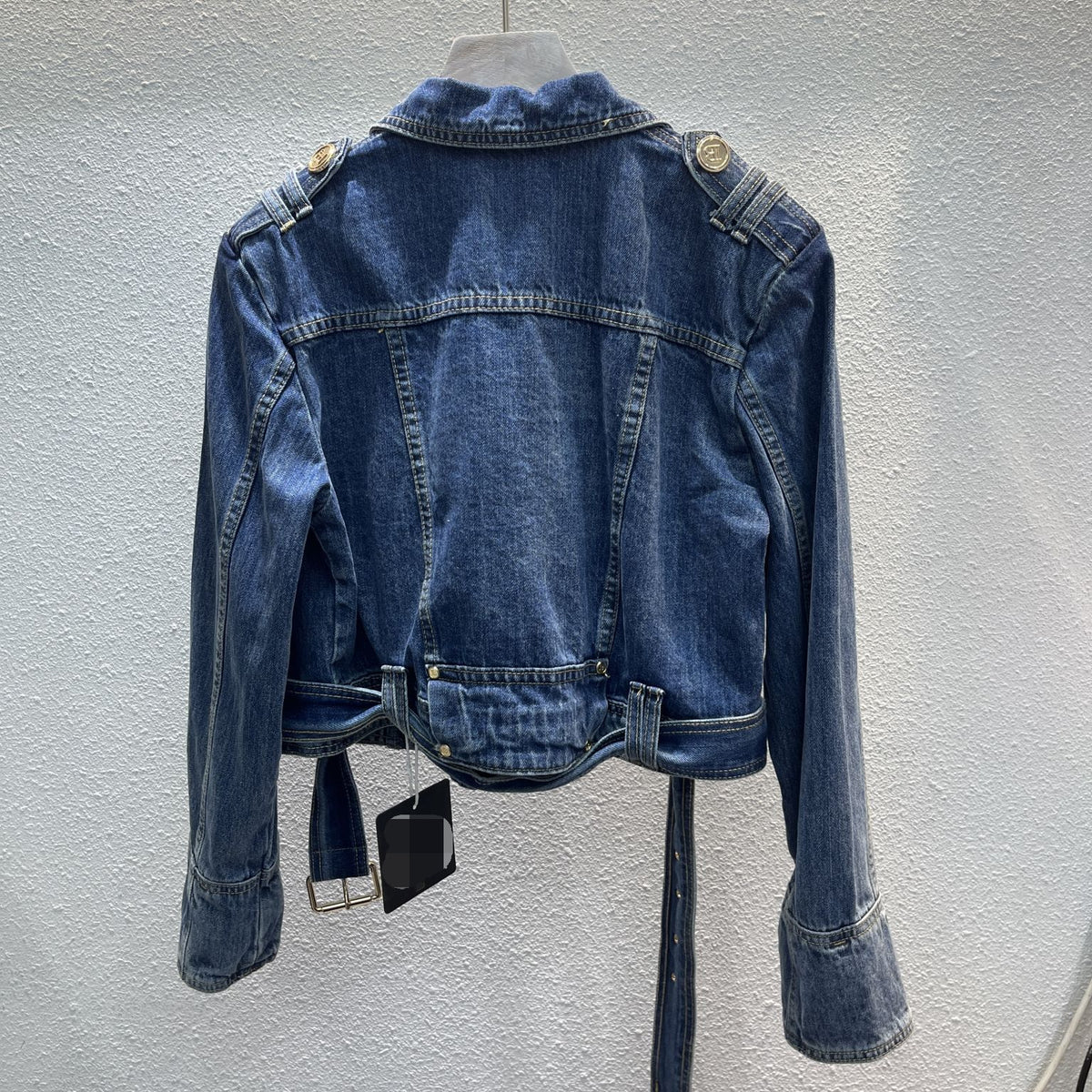 Button Denim Loose Top photo 13