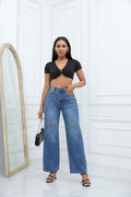 Elegant Ripped Wide-leg Jeans variant CJNZ215253401AZ|CJNZ215253402BY|CJNZ215253403CX|CJNZ215253404DW|CJNZ215253405EV|CJNZ215253406FU