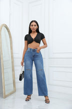 Elegant Ripped Wide-leg Jeans variant CJNZ215253401AZ|CJNZ215253402BY|CJNZ215253403CX|CJNZ215253404DW|CJNZ215253405EV|CJNZ215253406FU