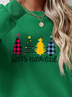Round Neck Graphic Long Sleeve Sweatshirt (20)