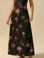 Printed Sleeveless Maxi Dress (9)
