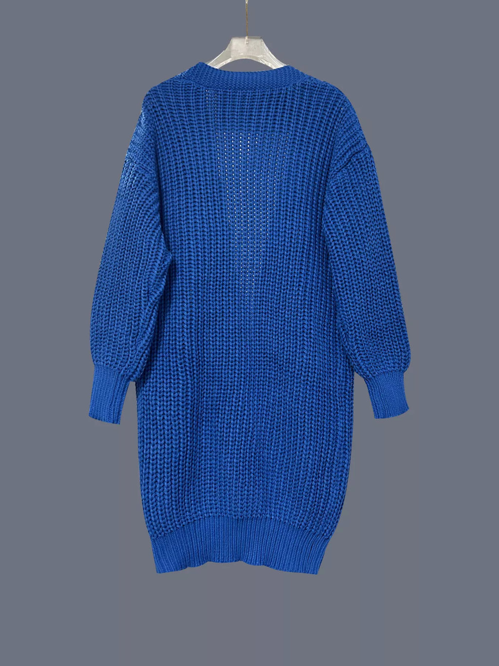 Chunky Knit Open Front Cardigan (5)