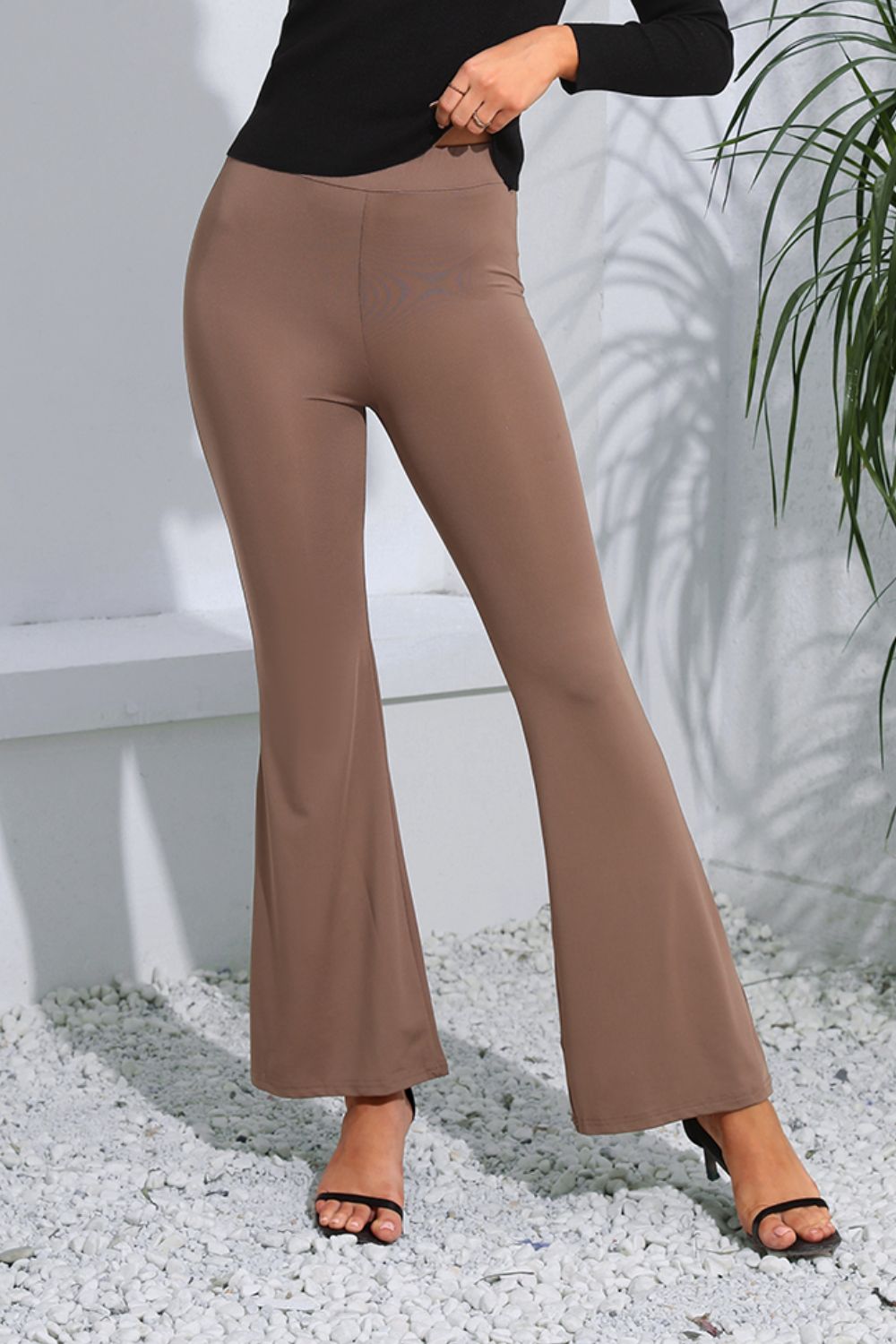 High Waist Long Flare Pants (7)