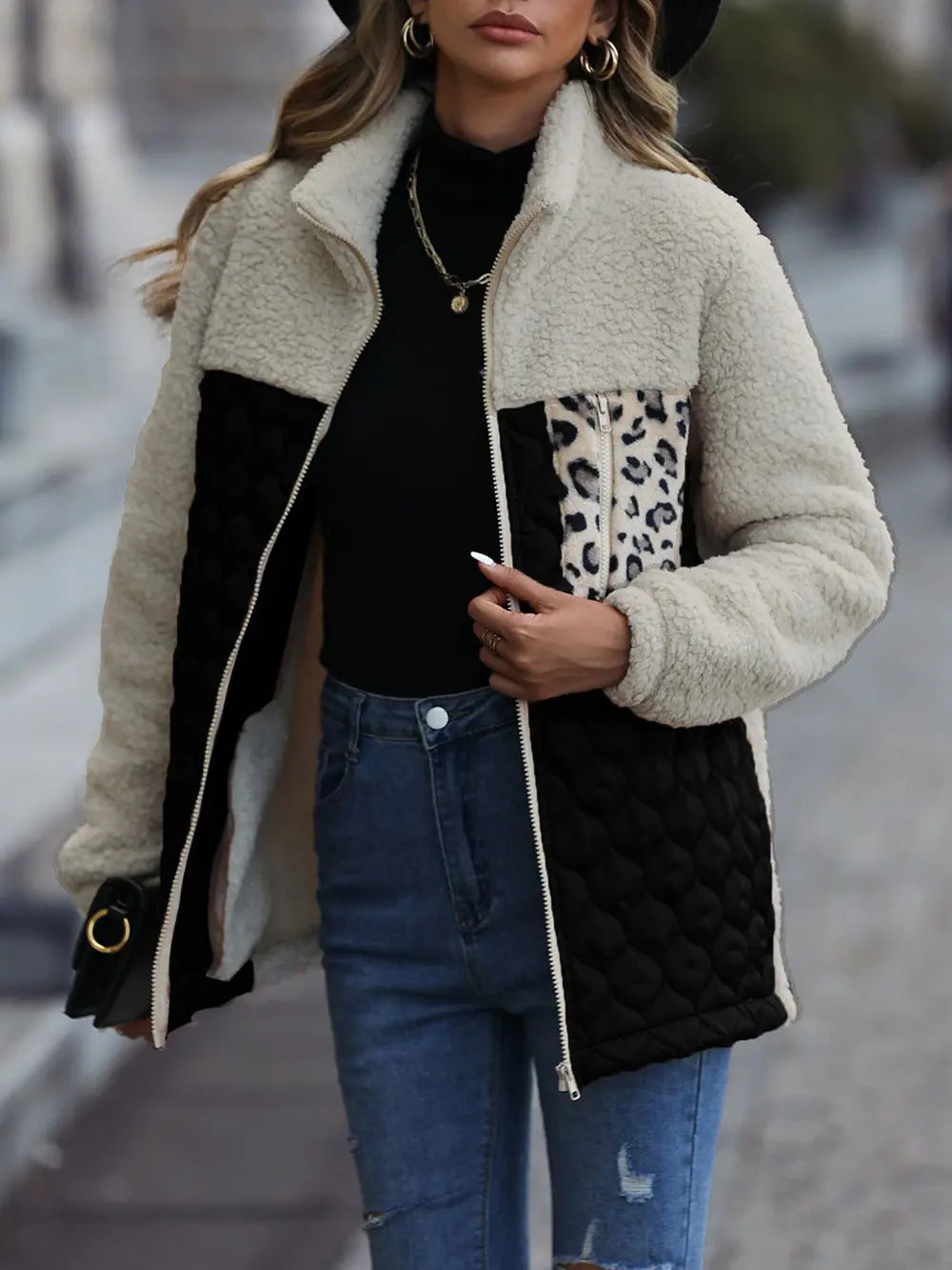 Leopard Block Zip-up Jacket (11)