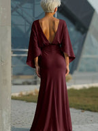 Batwing Sleeve Ruched Maxi Dress (13)