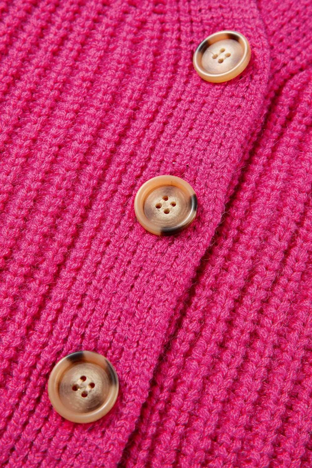 Chunky Knit Button-down Cardigan (10)