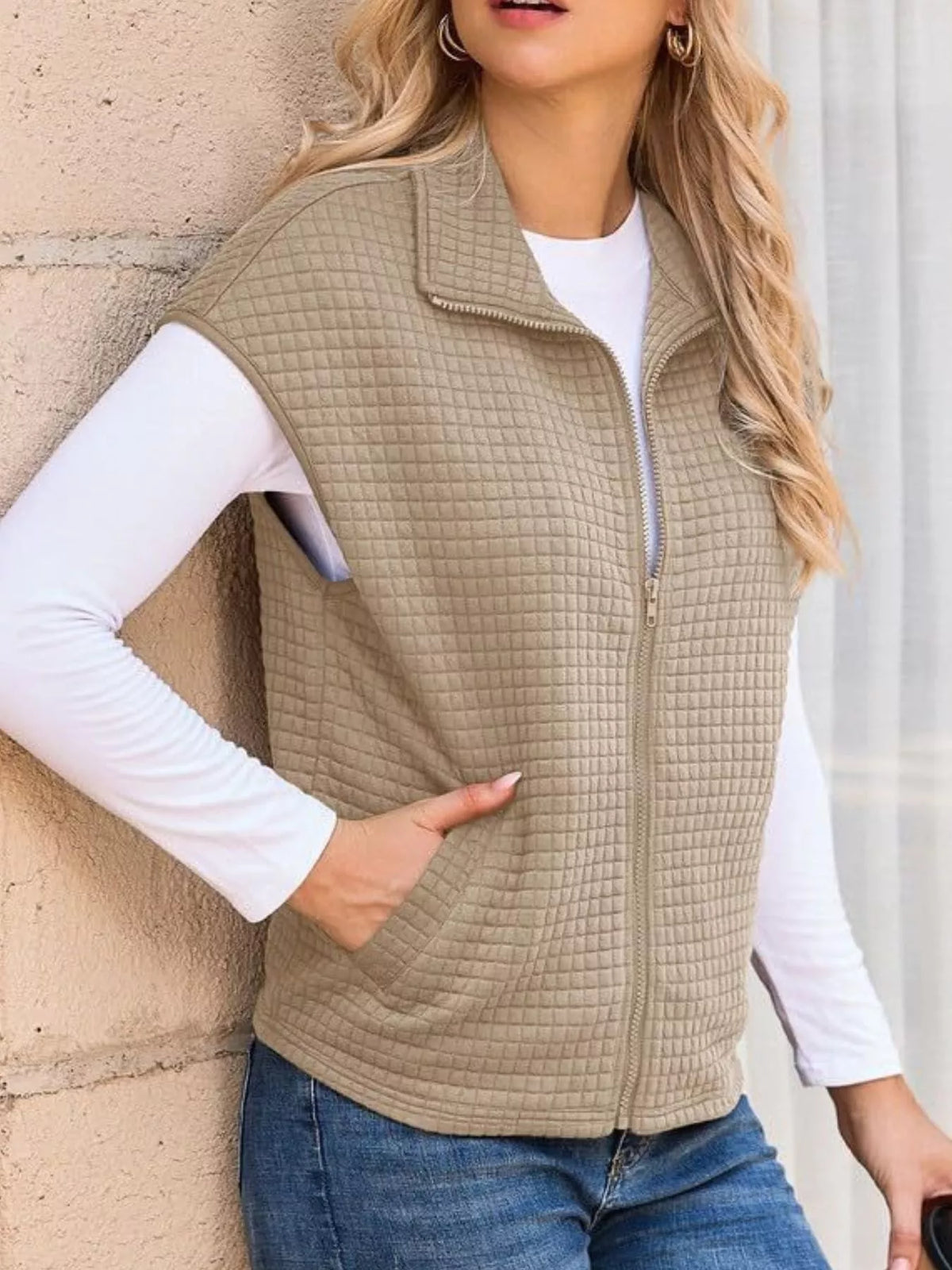 Zip-up Vest Coat (2)