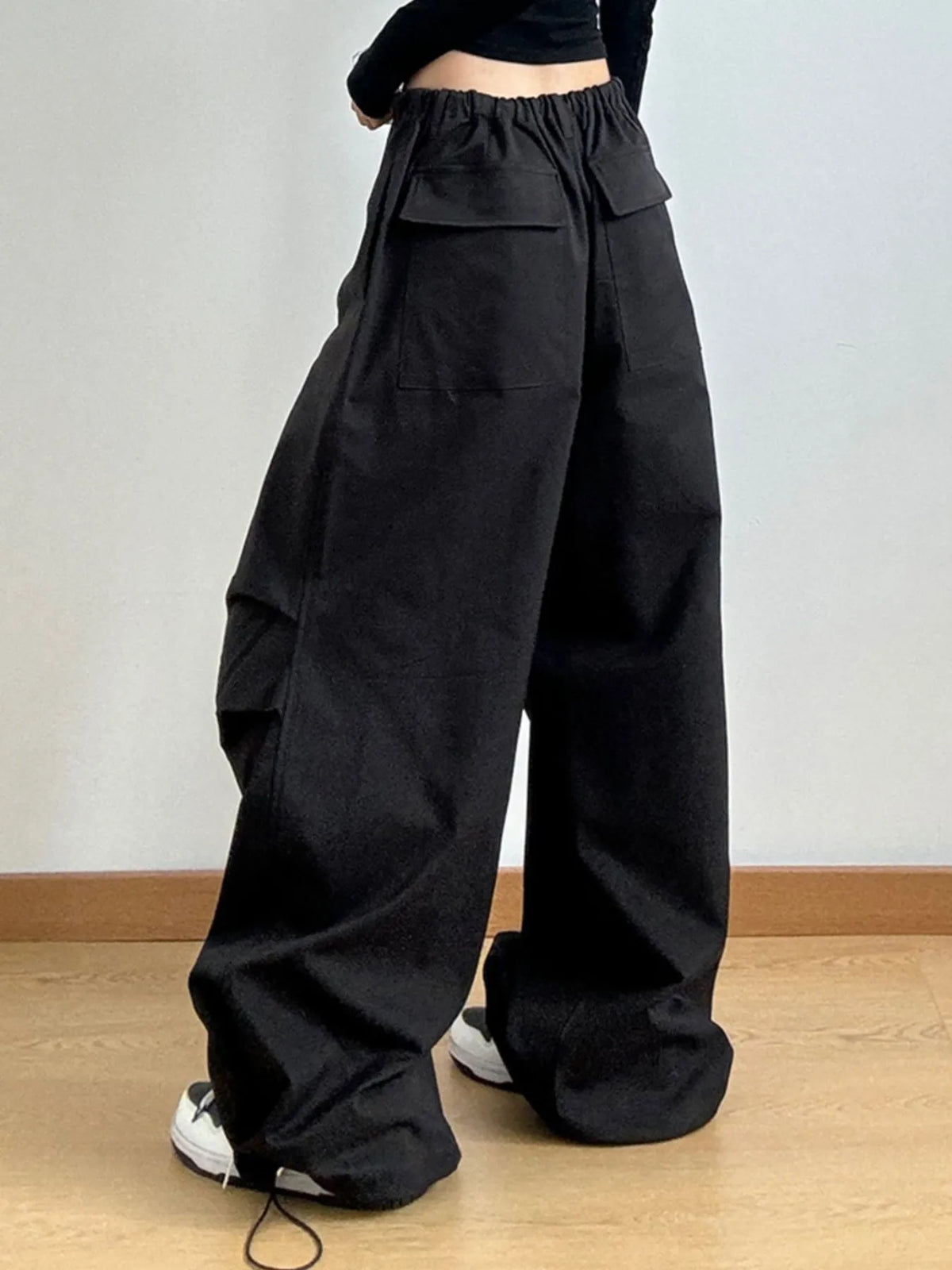 Wide Leg Casual Drawstring Pants (9)