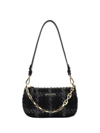One-shoulder Crossbody Smoky Plaid Underarm Bag photo 5