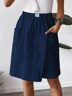 Elastic Waist Wrap Skort (6)