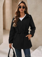 Outdoor Waterproof Long Sleeve Hooded Windbreaker (28)