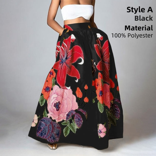 Bottoms Skirt Floral Holiday Long Maxi photo 1