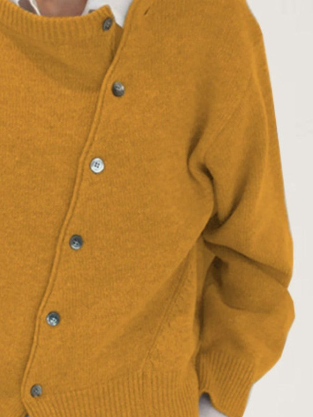 Dropped Shoulder Buttoned Cardigan (8)