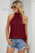 Tied Grecian Neck Tank (3)