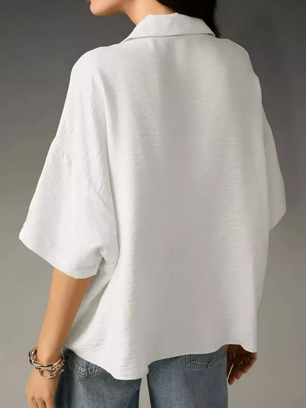 Relaxed Fit Half Sleeve Blouse (4)