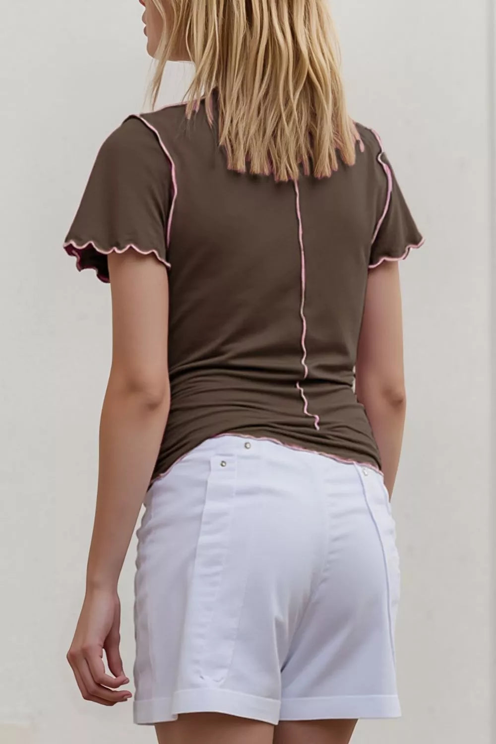 Wave Ruffle Slim Top (4)