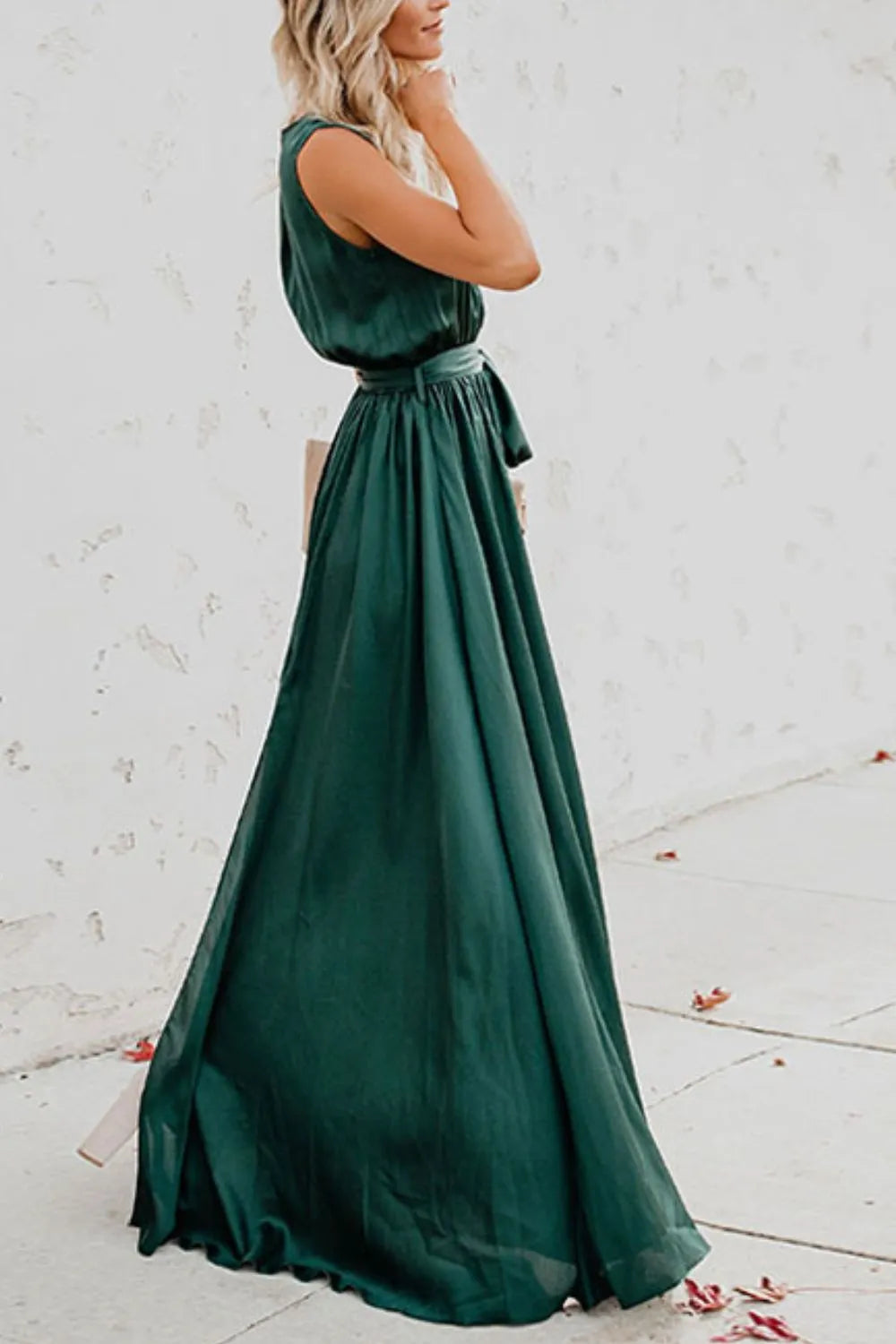 Surplice Tie Waist Maxi Dress (16)