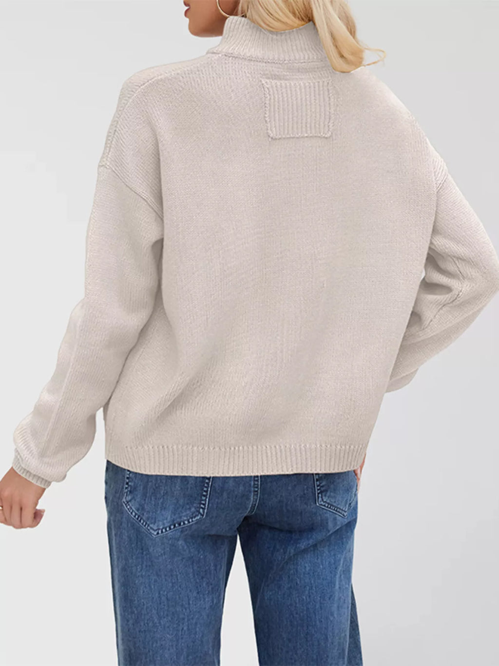 Button Up Dropped Shoulder Cardigan (2)