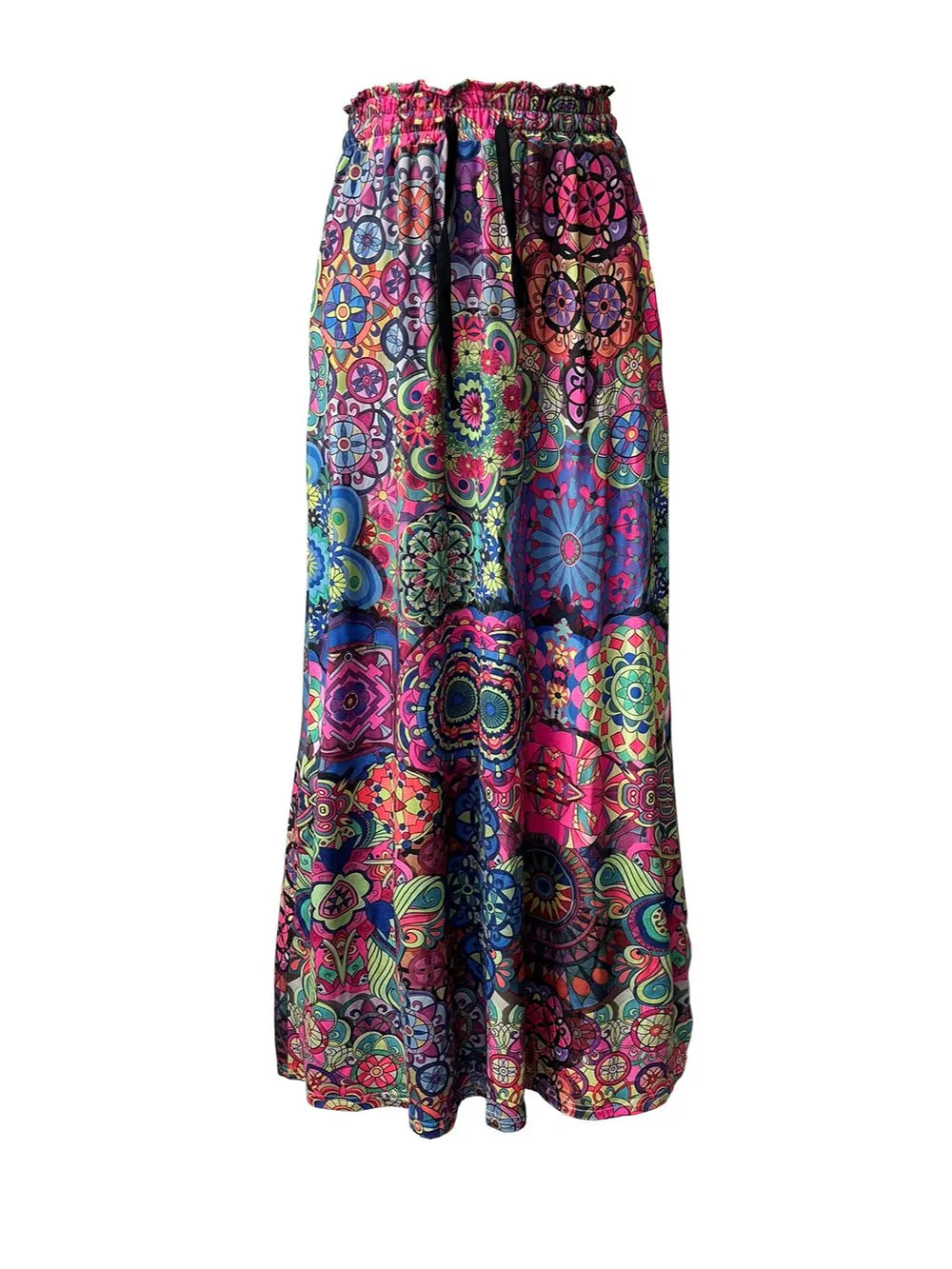 Printed Maxi Skirt Pockets (6)