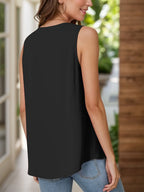 Full Size Ruched V-neck Tank (5)