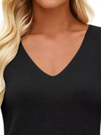 V-neck Ribbed Knit Tank Top (17)