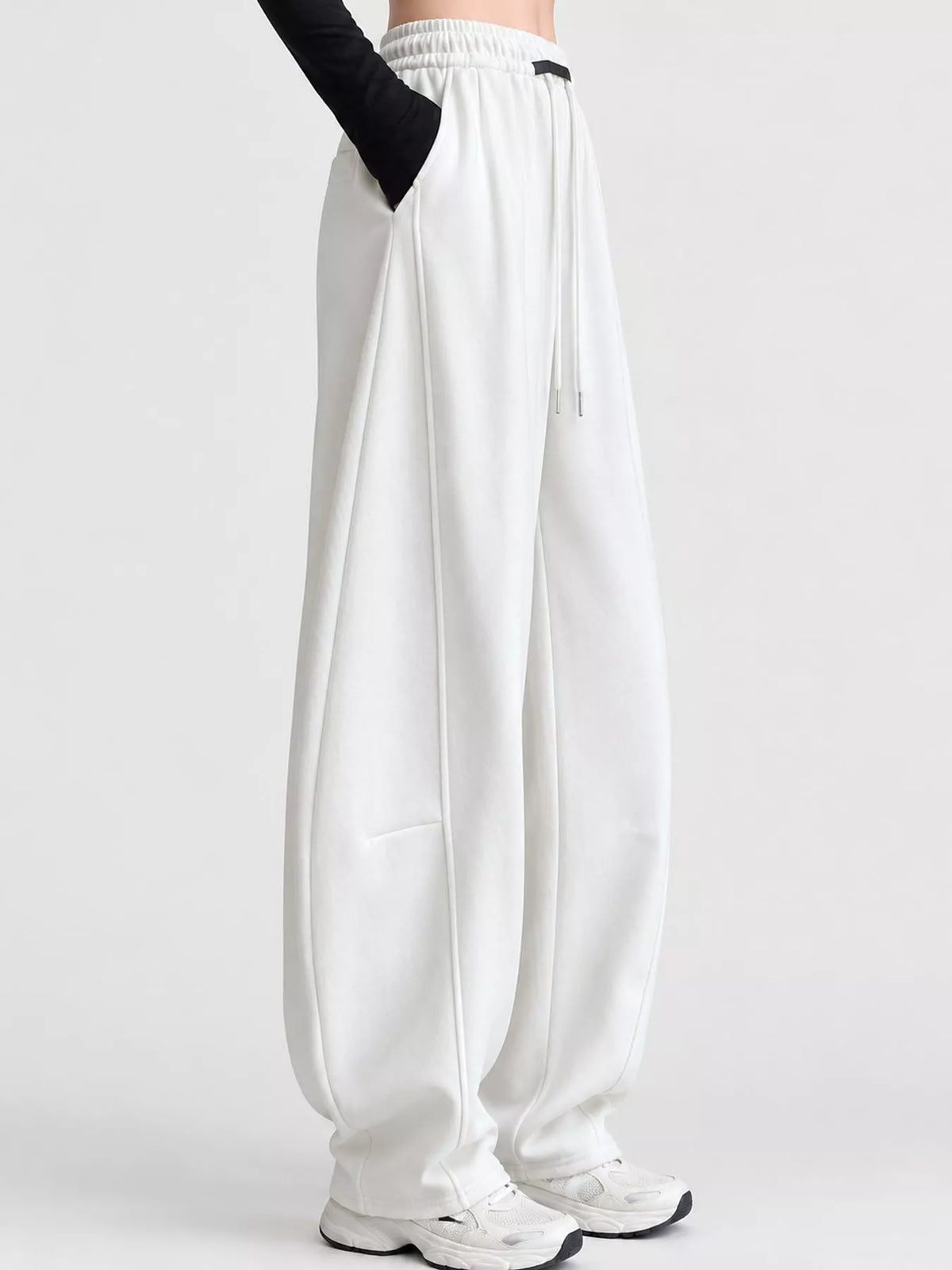 Full Size Drawstring Loose Fit Wide-leg Sweatpants Plus (23)