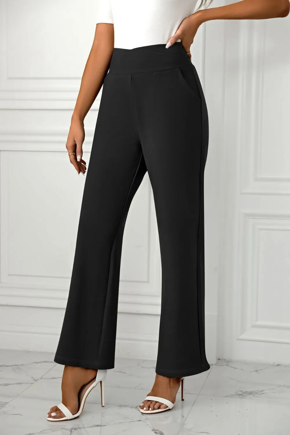 High Waist Straight Leg Pants (4)