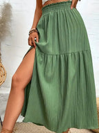 Frill Slit Skirt (12)
