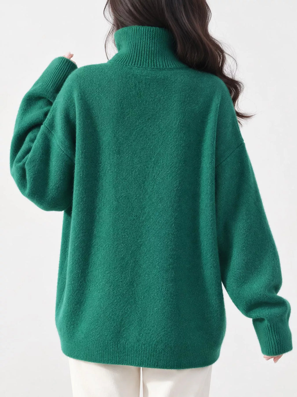 Turtleneck Dropped Shoulder Sweater (47)