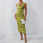 Spring Summer Silk Dress photo 3