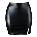 Zipper Black Leather Skirt variant CJQZ228889401AZ|CJQZ228889402BY|CJQZ228889403CX|CJQZ228889404DW|CJQZ228889405EV