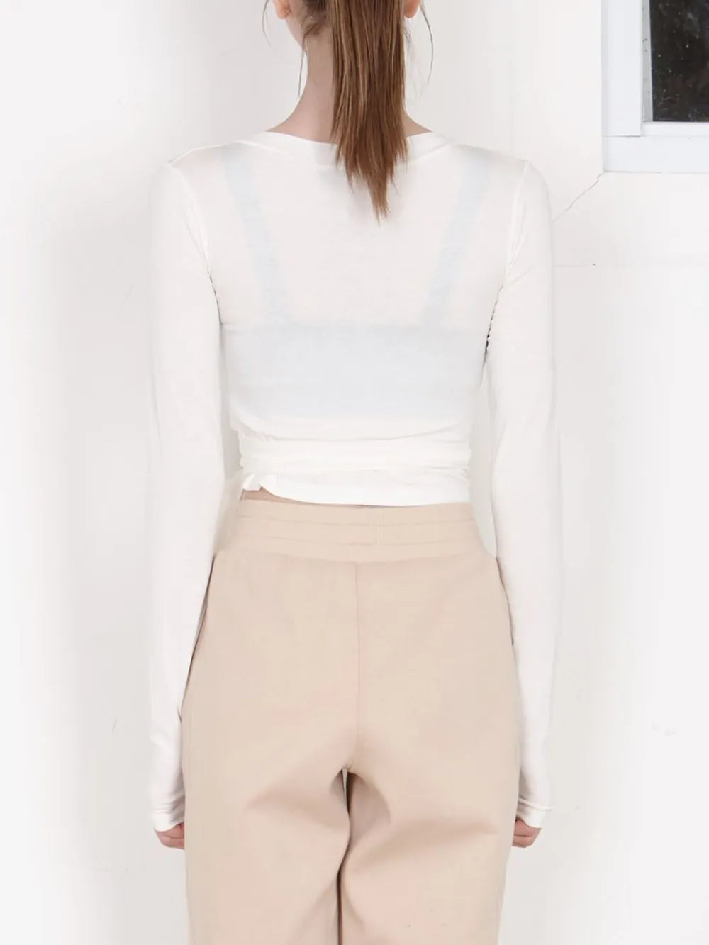 Tied Surplice Long Sleeve Top (11)