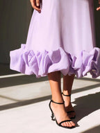 Ruffle Hem Scoop Neck Midi Dress (14)