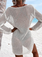 Openwork Tie Neck Cover-up (8)