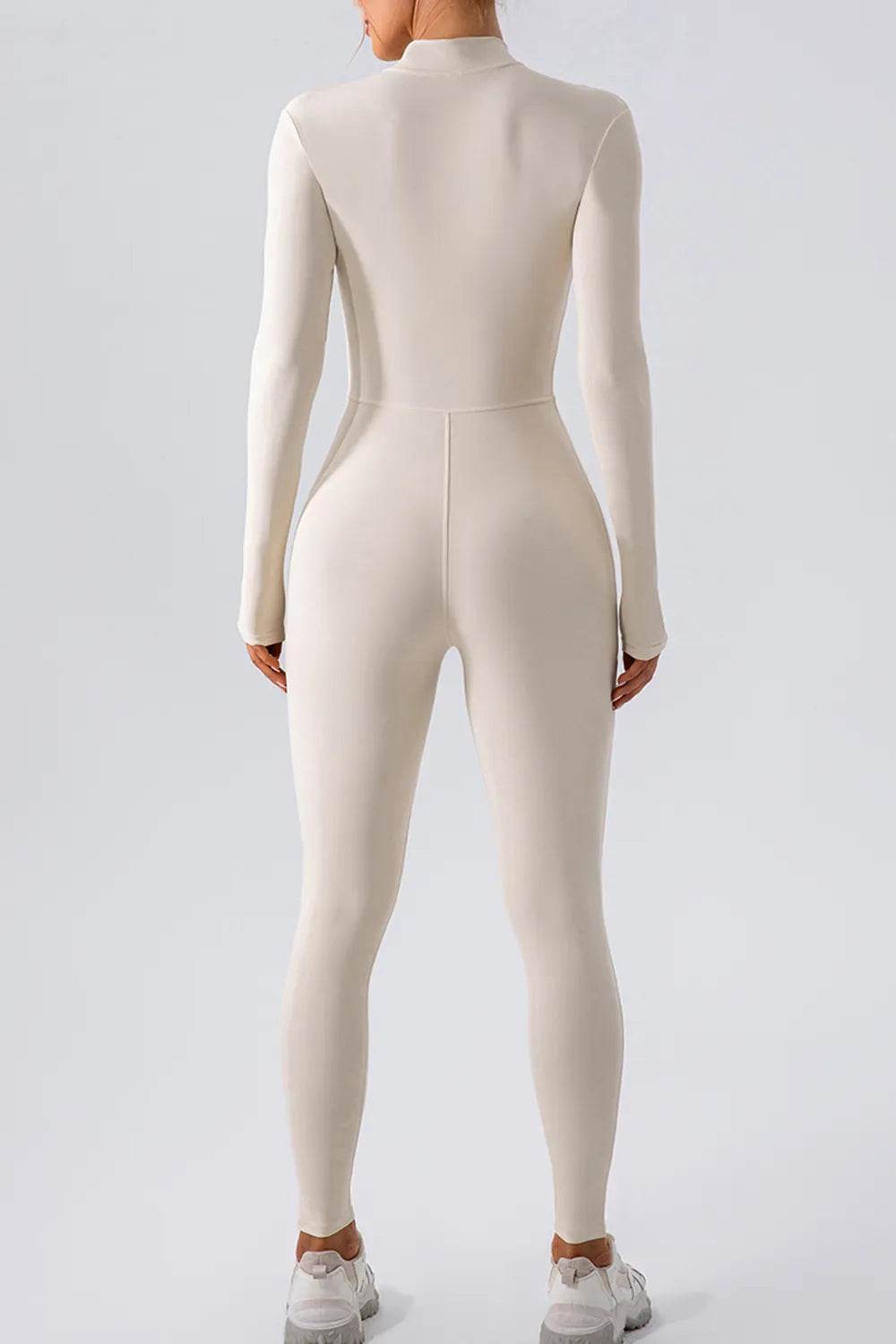 Half Zip Mock Neck Active Jumpsuit (15)