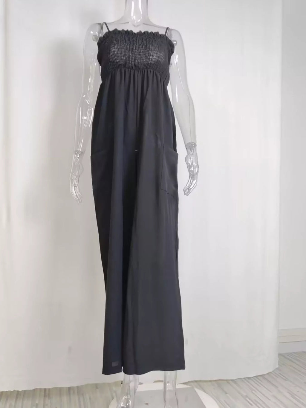 Smocked Wide Leg Jumpsuit (6)
