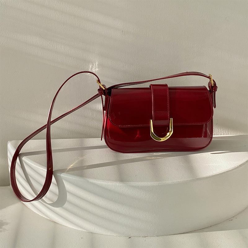 Patent Leather Shiny Bag Retro variant CJYD197447701AZ