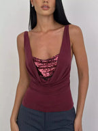 Sequin Detail Ruched Tank (6)