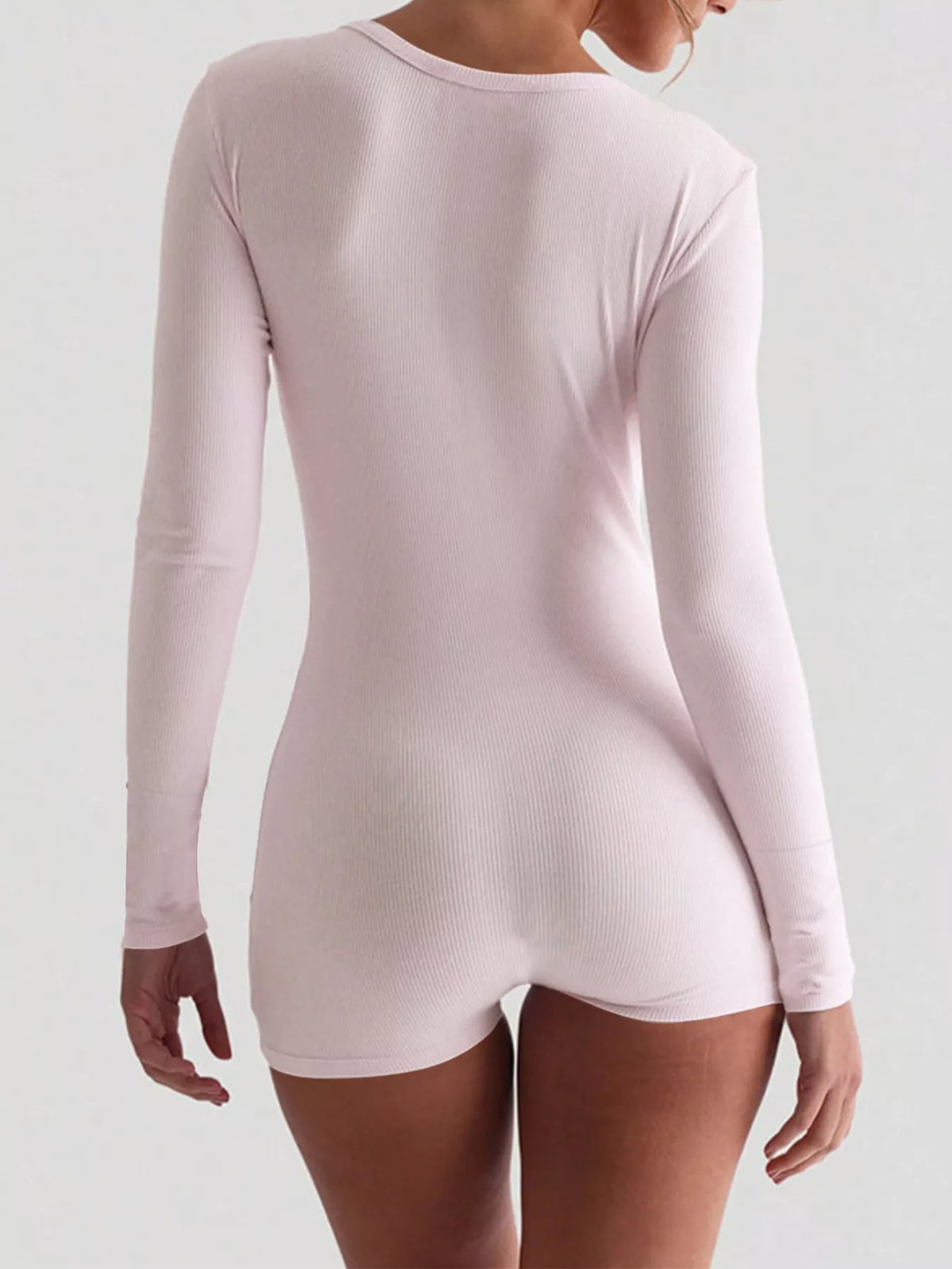 Ribbed Knit Long Sleeve Romper (9)