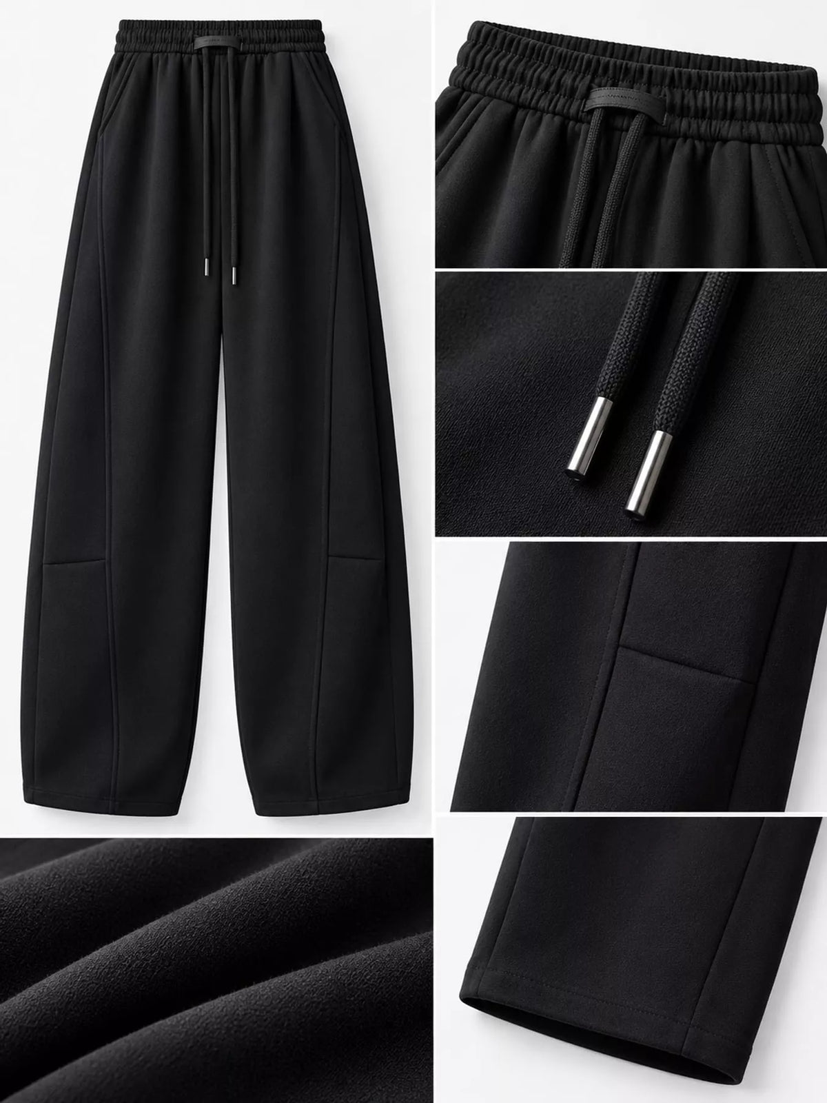 Full Size Drawstring Loose Fit Wide-leg Sweatpants Plus (15)