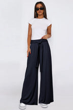 Tied Wide Leg Pants Pockets (2)