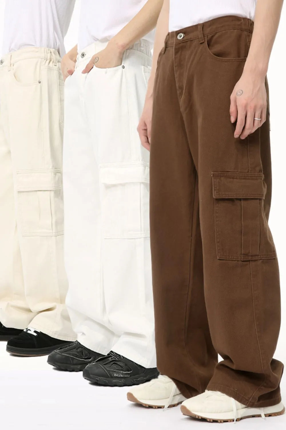 Hight Rise Wide Leg Cargo Pants (5)