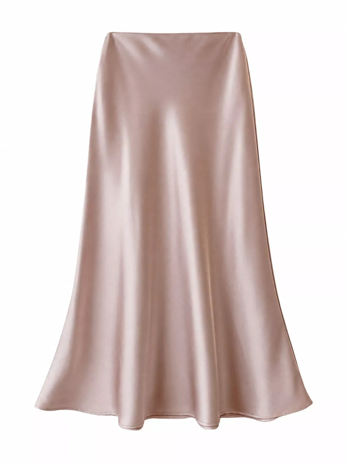 Full Size High-waisted Satin Midi Skirt Plus (29)
