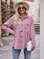 Collared Neck Long Sleeve Shirt (3)