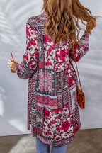 Printed Button Up Long Sleeve Cardigan (2)