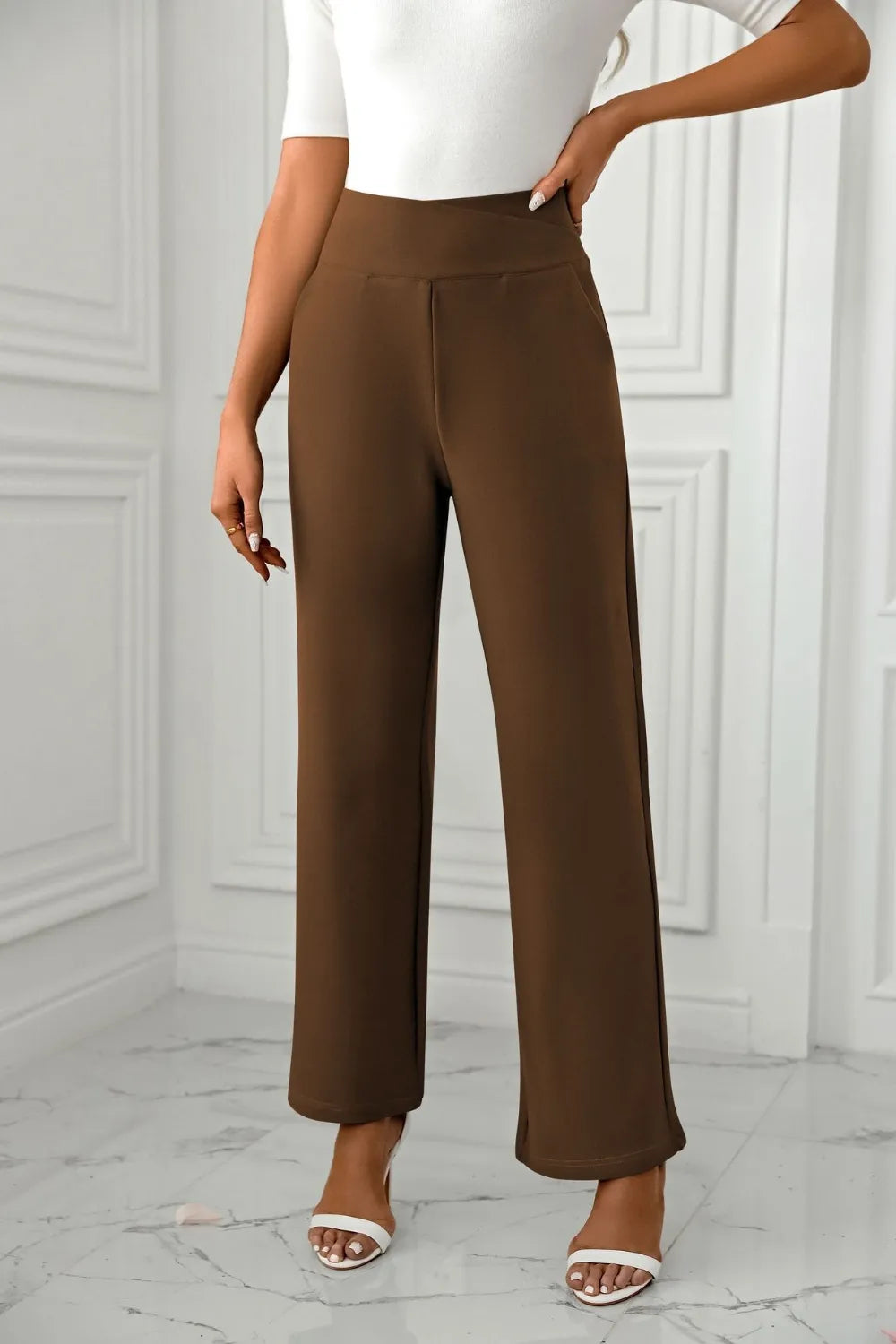High Waist Straight Leg Pants (19)