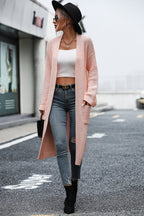 Dropped Shoulder Long Sleeve Cardigan Pocket (15)